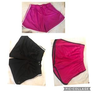 3 pair of danskin shorts size large